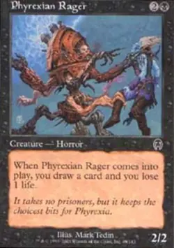 4x Phyrexian Rager ~ Near Mint Apocalypse MTG Magic x4 4 UltimateMTG Playset Bla - Image 1