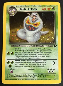 Pokemon TCG Dark Arbok 2/82 Team Rocket Holo NM - Image 1