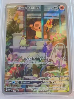 CHARMANDER POKEMON CENTER #044 - 2023- OBSIDIAN FLAMES- PSA NM 7 - Image 2