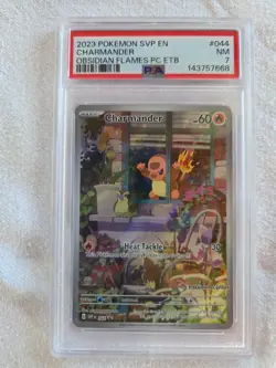 CHARMANDER POKEMON CENTER #044 - 2023- OBSIDIAN FLAMES- PSA NM 7 - Image 4