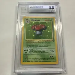Pokemon 1999 Jungle Unlimited # 15 Vileplume Holo R- BGS 8.5 NM-MT+ - Image 1