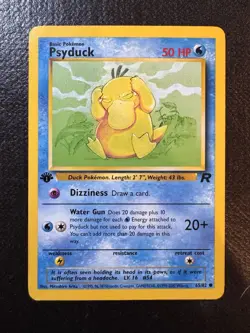 Pokemon TCG Psyduck Team Rocket 65/82 Regular 1st Edition - Image 1