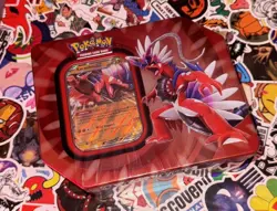 Pokemon TCG Paldea Legends: Koraidon ex Tin - Factory Sealed - 5 Booster Packs - Image 1