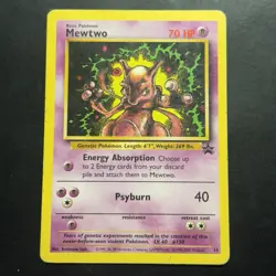 Pokemon Vintage Mewtwo 14/53 Wotc Black Star Promo 2000 - Image 1