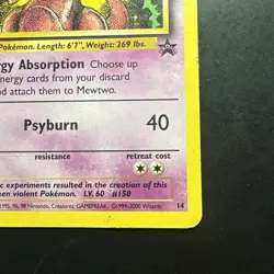 Pokemon Vintage Mewtwo 14/53 Wotc Black Star Promo 2000 - Image 4