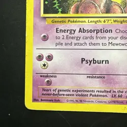 Pokemon Vintage Mewtwo 14/53 Wotc Black Star Promo 2000 - Image 5