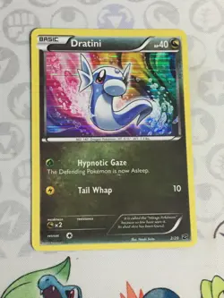 D1318 POKEMON TCG BLACK & WHITE DRAGON VAULT DRATINI HOLO HP NO RARITY - Image 1