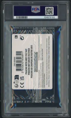 Pokemon Pikachu with Grey Felt hat Van Gogh 085 Graded Sealed Promo PSA 10 - Image 3
