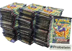 Lot of (100) Pokemon TCG Crown Zenith Booster Packs Sealed - Image 1