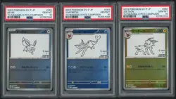 PSA 10 SET OF 9 YU NAGABA UMBREON EEVEE SYLVEON JAPANESE PROMO POKEMON SVP - Image 3