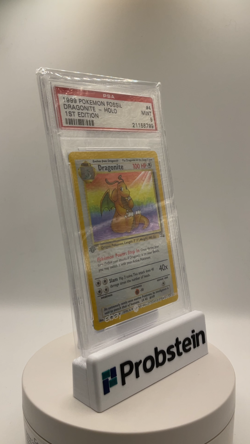 1999 Pokemon Fossil 1st Edition #4 Dragonite Holo PSA 9 MINT - Image 2