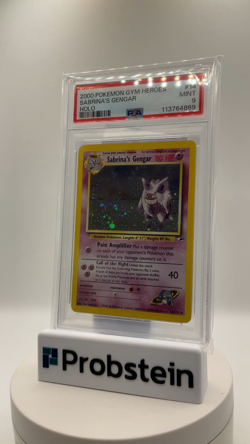 2000 Pokemon Gym Heroes #14 Sabrina's Gengar Holo PSA 9 MINT - Image 2