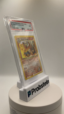 2002 Pokemon Gym Challenge #2 Blaine's Charizard Holo PSA 9 MINT - Image 2