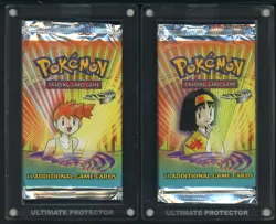 Misty & Erika Art Set Pokemon TCG Gym Heroes Unlimited Booster Pack Lot 2 - Image 1