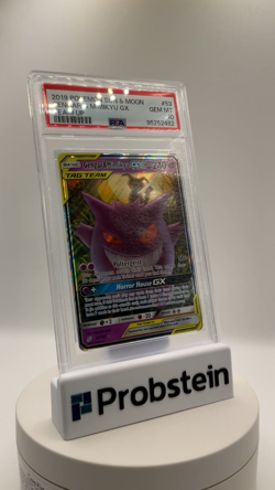 2019 Pokemon Sun & Moon Team Up #53 Gengar & Mimikyu GX PSA 10 GEM MINT - Image 2