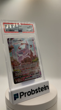 2021 Pokemon SWSH Fusion Strike Secret #270 FA Espeon VMAX PSA 10 GEM MINT - Image 2