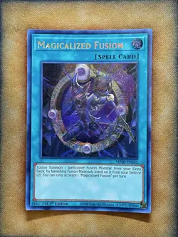Yugioh Magicalized Fusion MP20-EN245 Secret Rare 1st Ed LP - Image 1