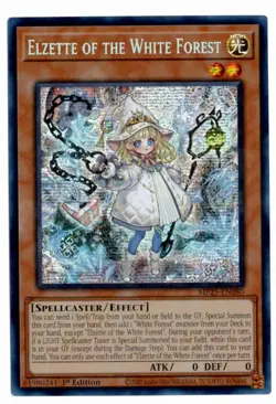 Yu-Gi-Oh! Elzette of the White Forest MP25-EN080 Prismatic Secret Rare - Image 1
