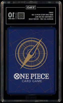 2025 One Piece OP13-120 Manga Alternate Art Secret Rare Sabo TAG 10 GEM MINT - Image 3