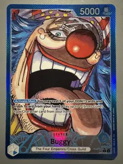 ONE PIECE CARD GAME BUGGY (LEADER) OP09-042 P-L AA (ENGLISH VERSION) - Image 1