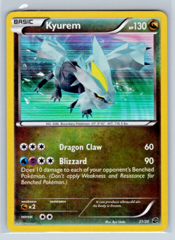 Kyurem #21/20 - Dragon Vault - Secret Rare - LP Lightly Played - Pokemon - Image 1