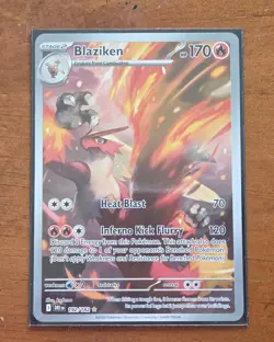Blaziken 192/182 Destined Rivals Illustration Rare 2025 Pokemon TCG Card NM - Image 1