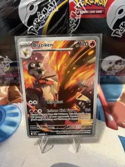 Blaziken 192/182 Destined Rivals Illustration Rare 2025 Pokemon TCG Card NM - Image 1
