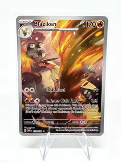 Blaziken 192/182 Destined Rivals Illustration Rare 2025 Pokemon TCG Card NM - Image 1