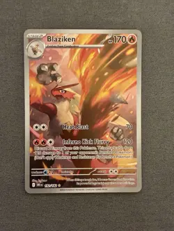 Blaziken 192/182 Destined Rivals Illustration Rare 2025 Pokemon TCG Card NM - Image 1