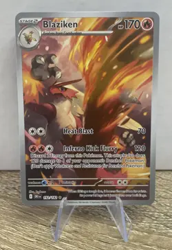 Blaziken 192/182 Destined Rivals Illustration Rare 2025 Pokemon TCG Card NM - Image 1