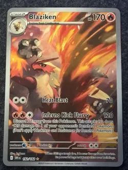 Blaziken 192/182 Destined Rivals Illustration Rare 2025 Pokemon TCG Card NM - Image 1