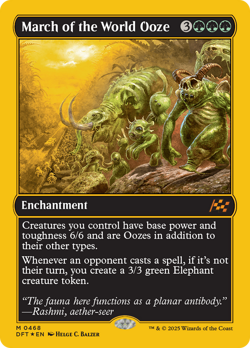 March of the World Ooze (First-Place 468) FOIL Aetherdrift NM CARD ABUGames - Image 1