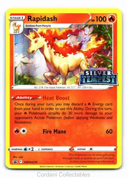 Rapidash SWSH270 - SWSH Black Star Promo - Prerelease Pokemon Card - Near Mint - Image 1