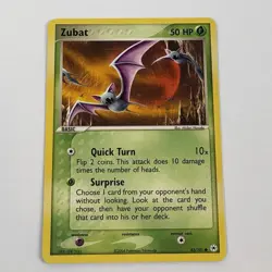 Pokemon TCG EX Hidden Legends Card | Zubat 83/101 Common Regular - Image 1