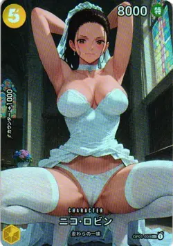 NICO ROBIN ONE PIECE Holographic Custom Art Goddess Story Anime Collectible Card - Image 1
