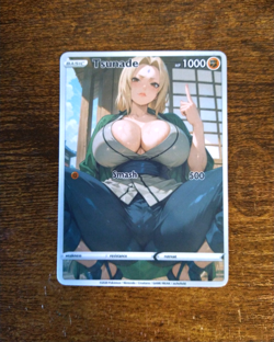 Beautiful Waifu Card - Tsunade Outside - Goddess ACG Custom DIY Fan Art Card - Image 1