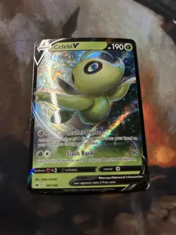 Celebi v 007/198 SWSH06 Chilling Reign Pokemon Card TCG Holo - Image 1