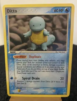 Ditto as Squirtle 64/113 EX Delta Species Pokemon Card 2005 LP - Image 1