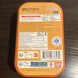 ONE PIECE CARD GAME - TIN PACK - SET VOL. 2 (TS-02 OP13) NEW SEALED ENGLISH ACE - Image 2
