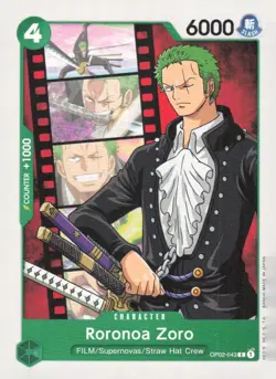 Paramount War Pre-Release Cards #OP02-043 Roronoa Zoro - Image 1