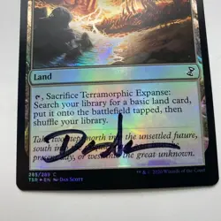 WIZARDS OF THE COAST MTG Dan Scott Signed Proof Card Terramorphic Expanse - Image 2