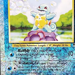 Squirtle Reverse Holo Legendary Collection 95/110 Pokemon TCG Card 2002 MINT - Image 2