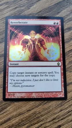 * * 1x FOIL Reverberate x1 * * Duel Deck MTG Close to NM Near Mint - Image 1
