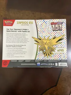 Pokemon TCG Scarlet & Violet 151 Zapdos Ex Collection |BRAND NEW SEALED Pokemon - Image 2