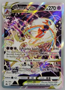 Deoxys VSTAR GG46/GG70 Pokemon Crown Zenith: Galarian Gallery Holo NM - Image 1
