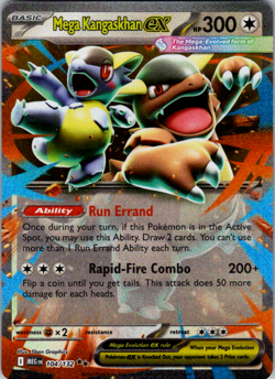 Mega Kangaskhan ex 104/132 ME01: Mega Evolution NM Pokemon TCG - Image 1