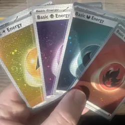 Pokemon Holo Energies Lot Of 4 COSMOS HOLO 🌀 SWIRL - SVE- Pokemon 151 - Image 1
