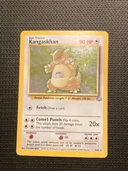 Pokemon TCG Kangaskhan Jungle 5/64 Holo Unlimited Holo Rare - Image 1