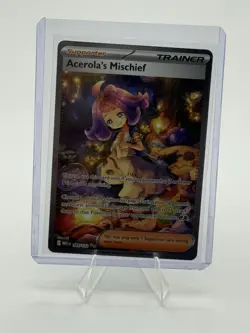 Pokemon Acerola's Mischief Trainer Full Art Holo Me01: Mega Evolution 183/132 - Image 1