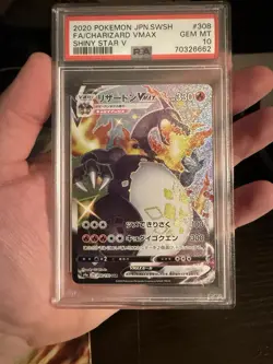 2020 Pokemon TCG Charizard VMAX Shiny Star v 308/190 PSA 10 Japanese - Image 3